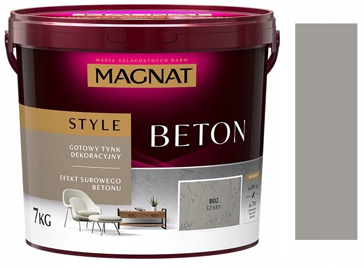Magnat Style Beton Architektoniczny Szary B02 7KG