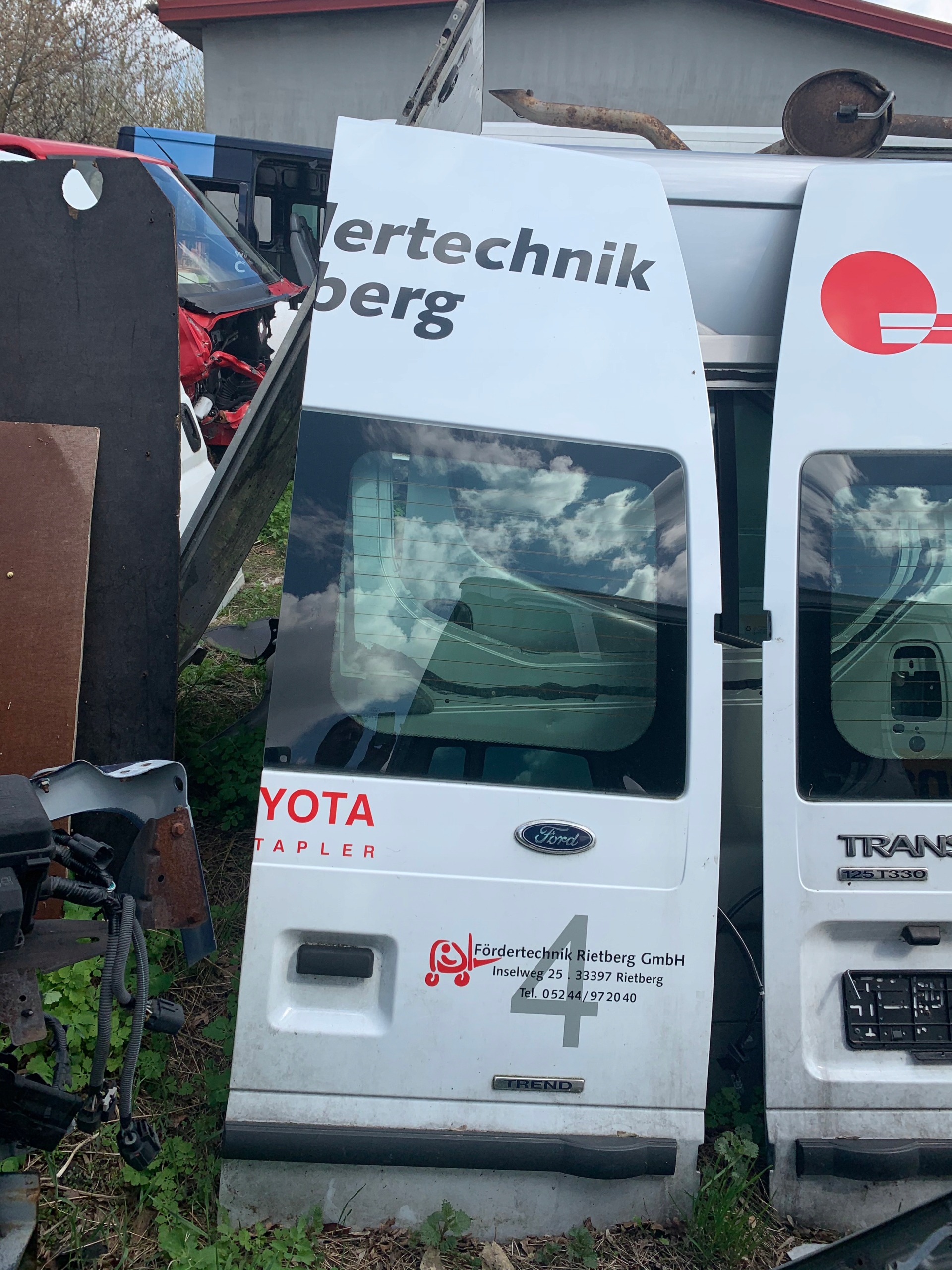 FORD TRANSIT MK7 СКЛО L / P В ЗАДНІ ДВЕРІ 2010 2011