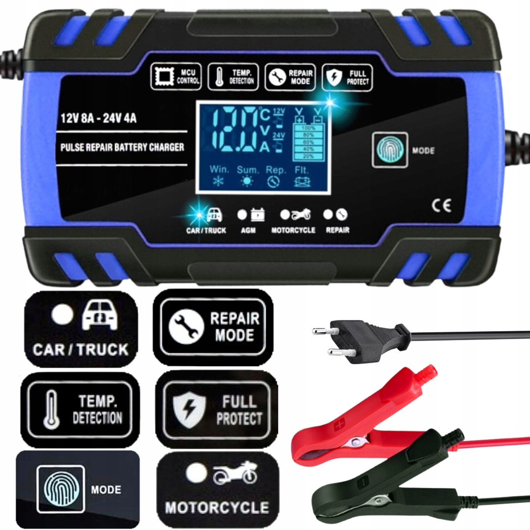 

Prostownik Automatyczny Z Funkcją Naprawy 12V 24V