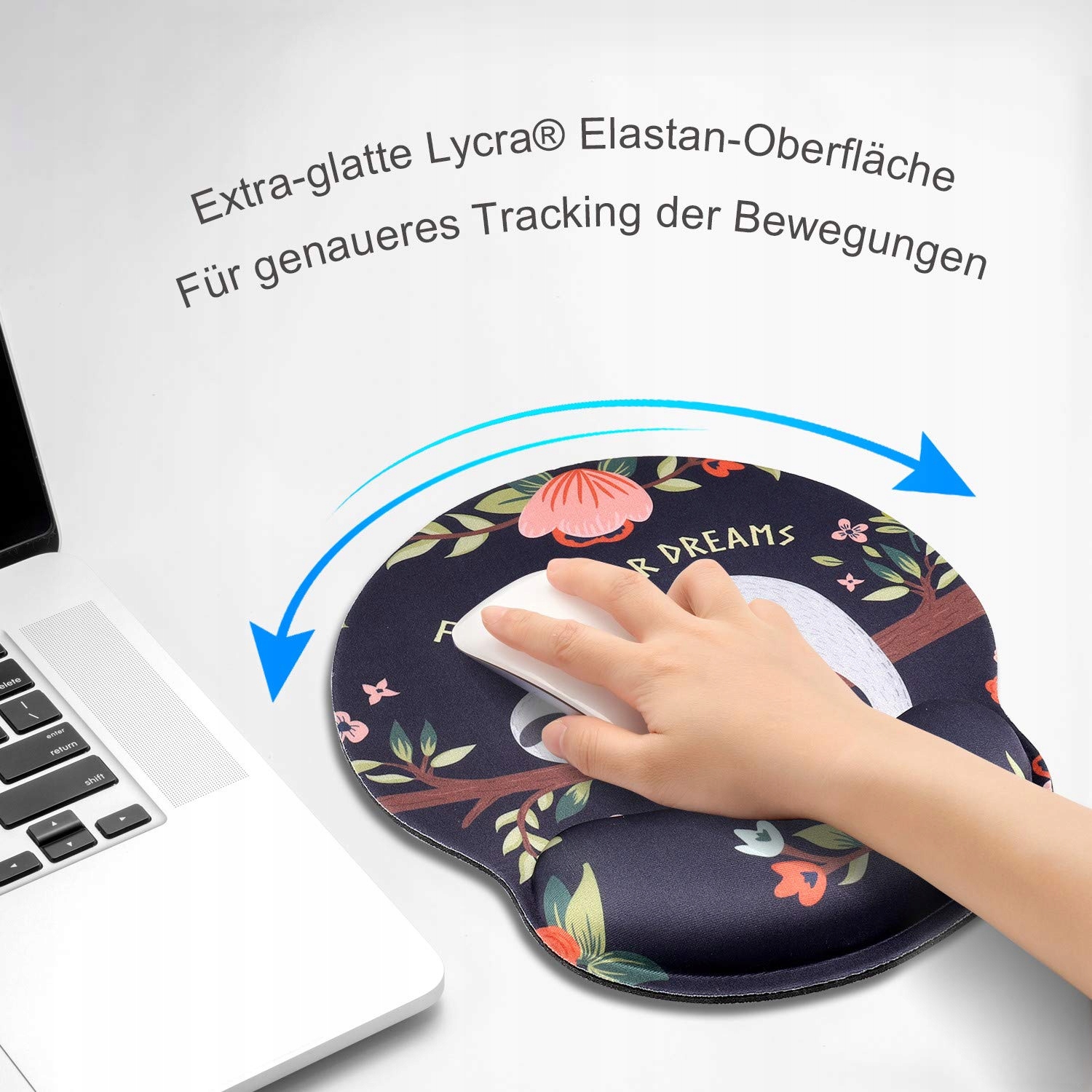 AOKSUNOVA Ergonomiczna Podkładka Pod Mysz Z Żelową Poduszką Na Nadgarstek — miniatura 4