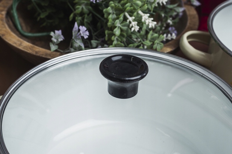 KLAUSBERG KPL 5 garnków emaliowanych z/p mix kolor Linia Emalia