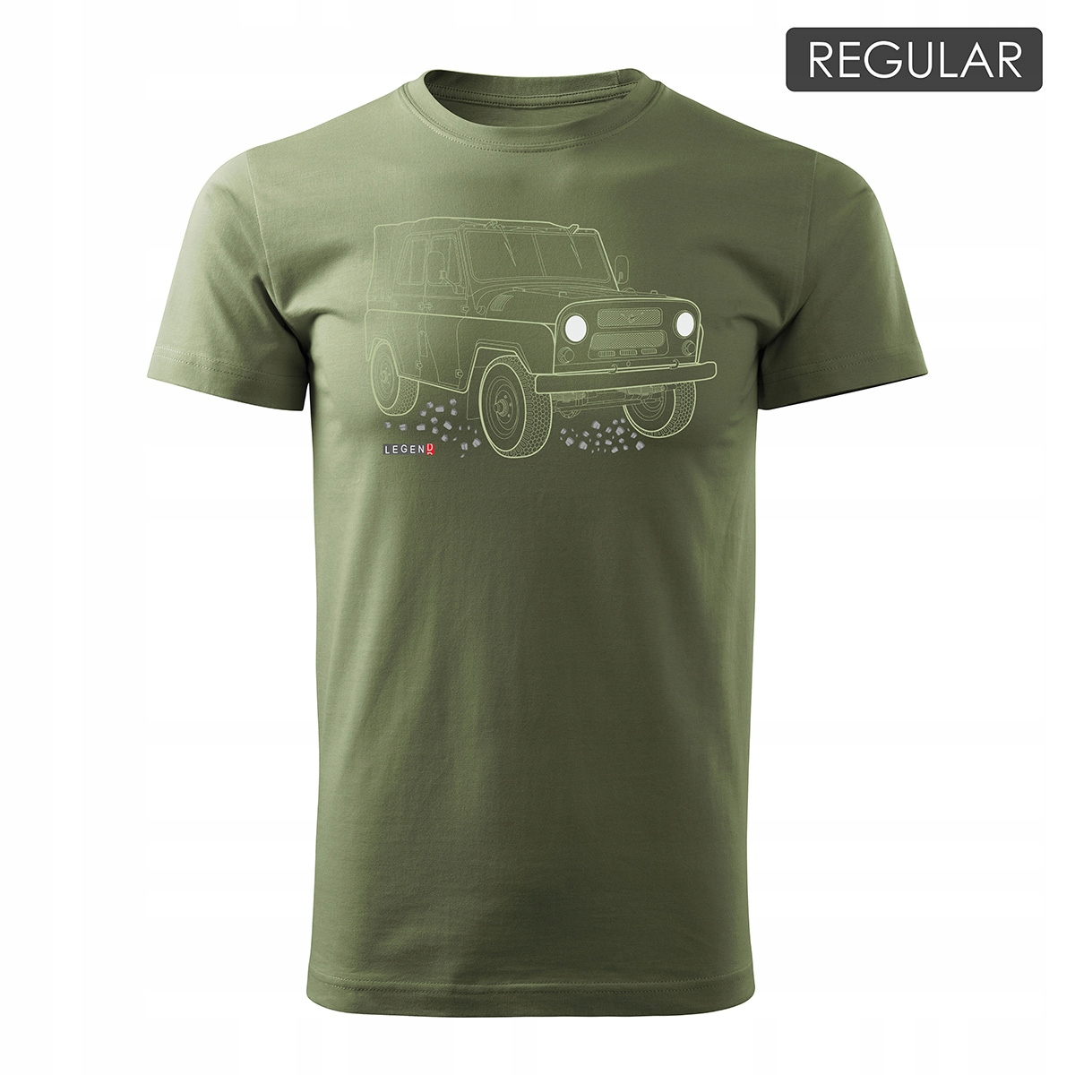 

Koszulka z samochodem Uaz 469 452 auto Prl 4x4