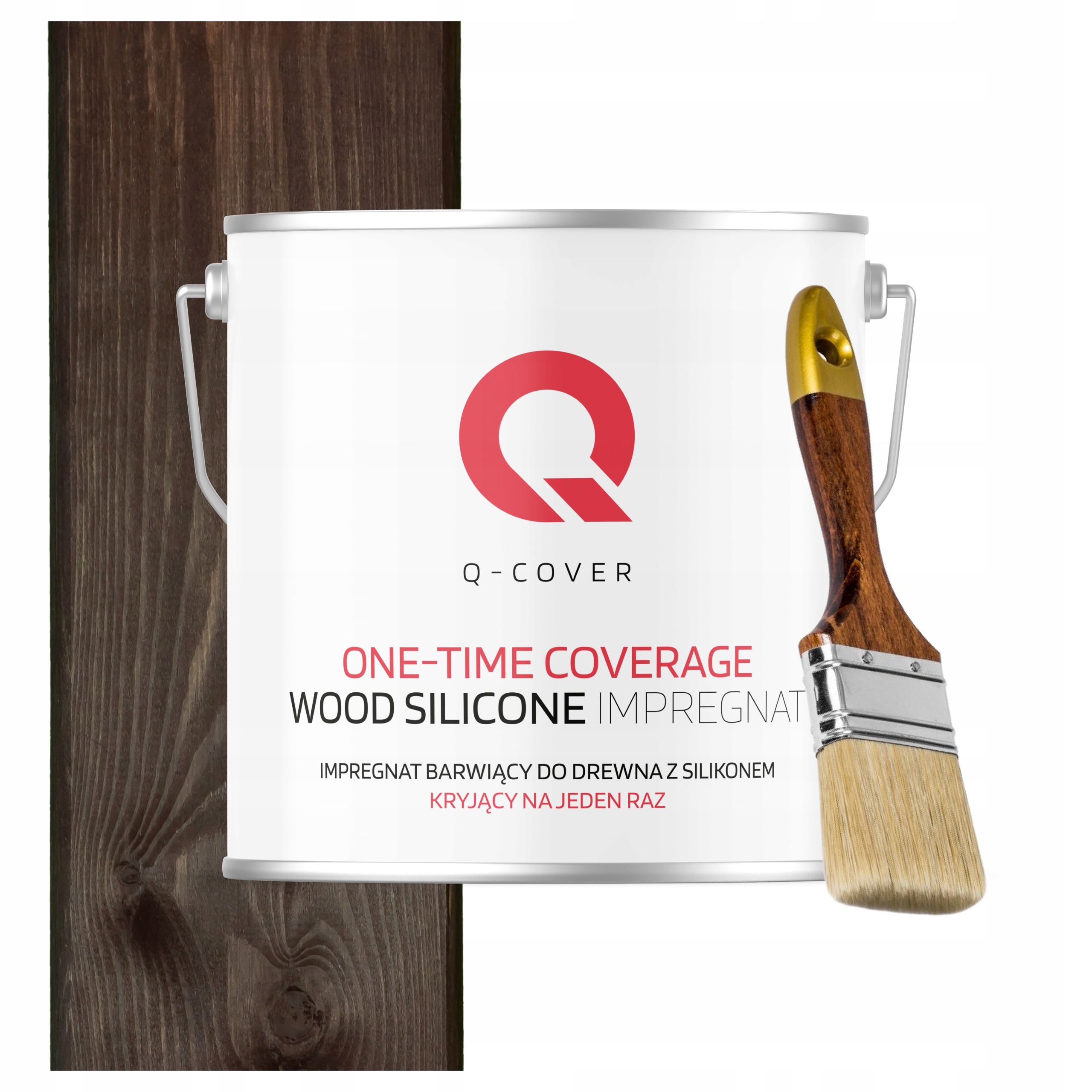 Barva Impregnát na dřevo Ochrana a barva v jednom 5 l Palisandr Štětec