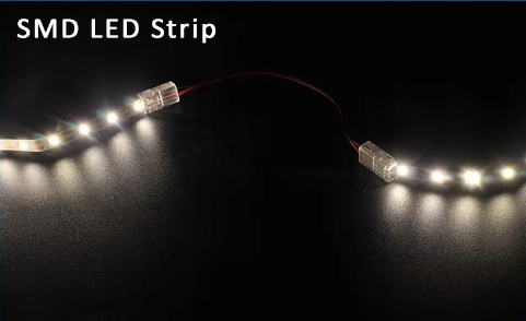 ZŁĄCZKA DO TAŚM LED COB 8mm IP20 ŁĄCZENIOWA KĄTOWA Z PRZEWODEM Rodzaj złączka