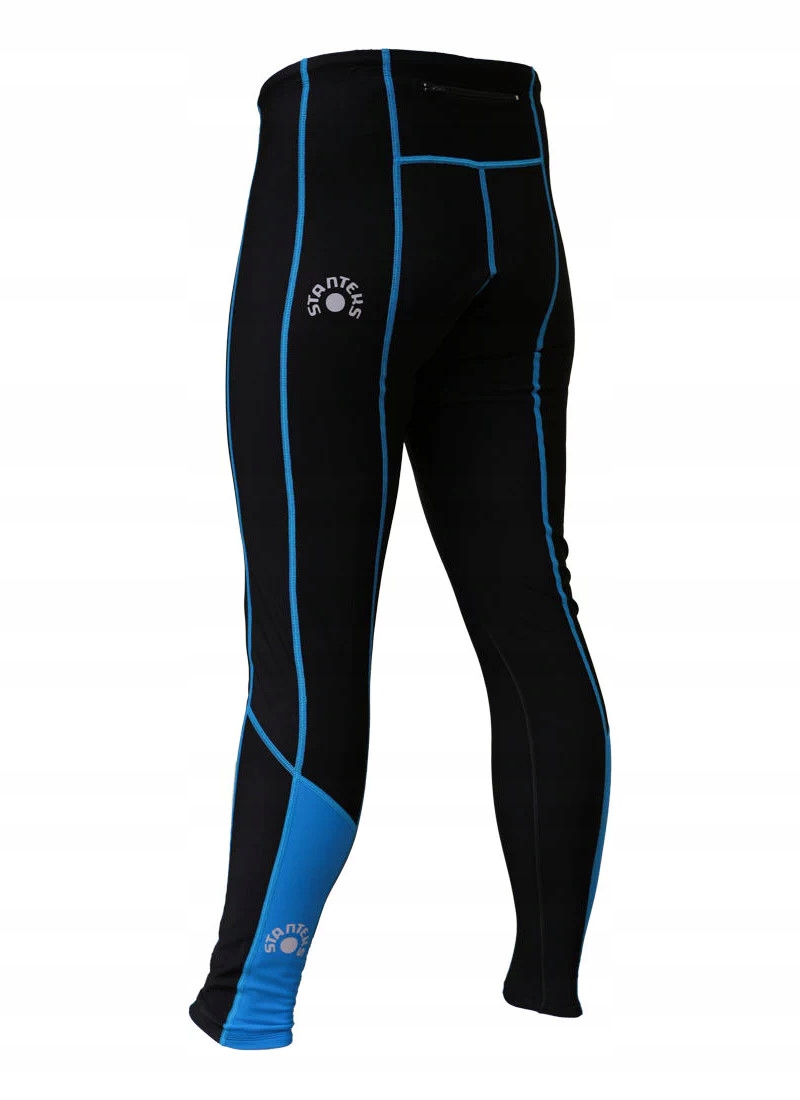 Spodnie rowerowe męskie długie ocieplane z wkładką Coolmax Stanteks