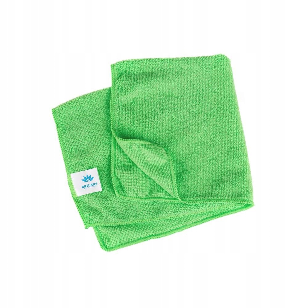 Levně Utěrka z mikrovlákna 30 x 30 cm, 200g/m2, zelená, sada 12 ks