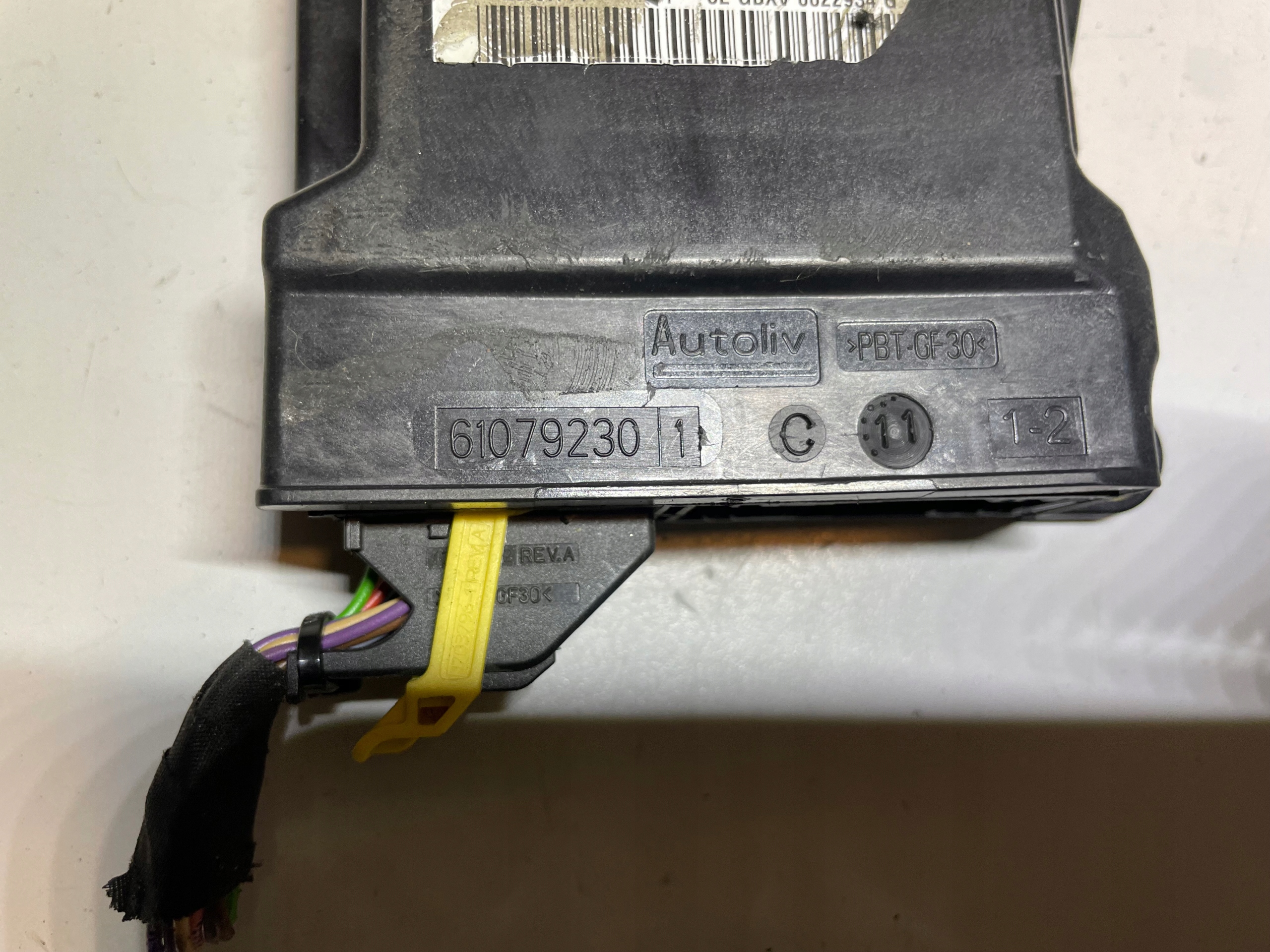 SENSOR MODUŁ AIRBAG CITROEN C3 II DS3 61079230 Numer katalogowy części 61079230