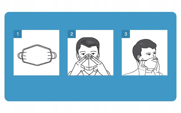 3M 9501V MASKA FFP2 MASECZKA ANTYWIRUSOWA OCHRONNA Model 9501V+