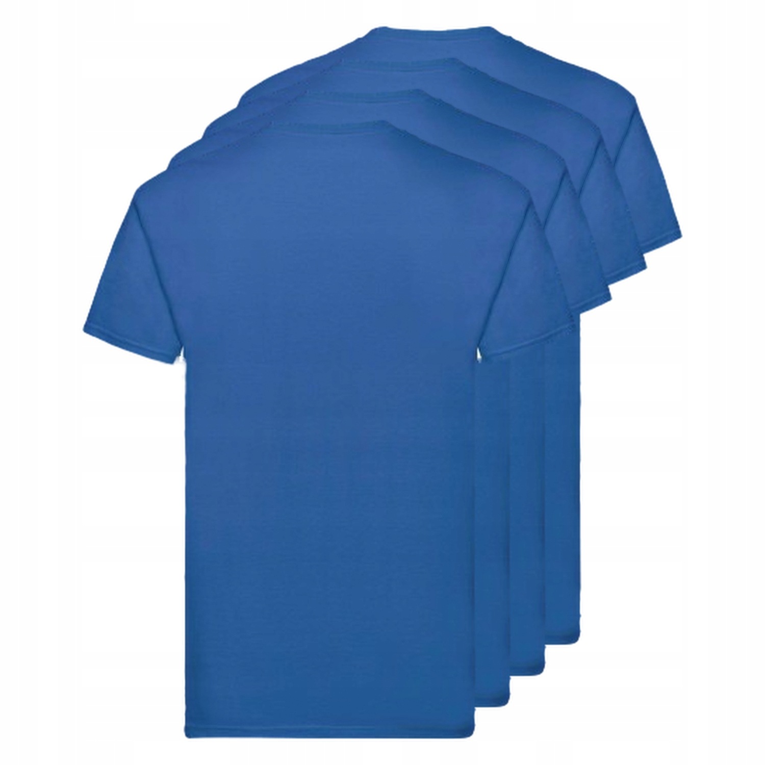 4x Pánské prémiové Tričko Fruit of the Loom modré XL