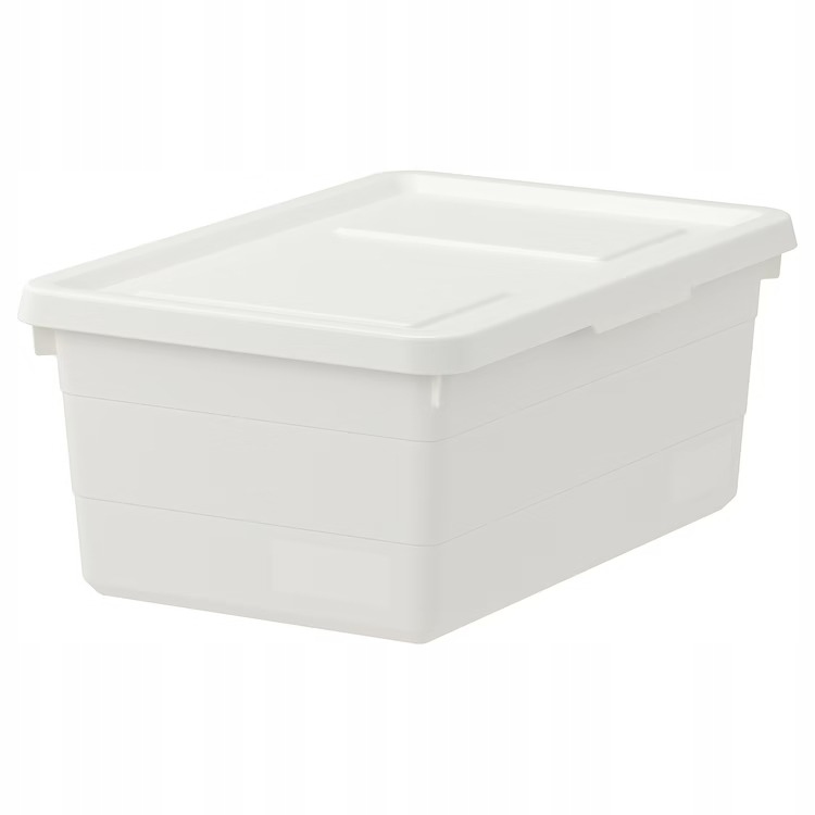 

Ikea Sockerbit Pojemnik Z Pokrywką Biały 38x25x15
