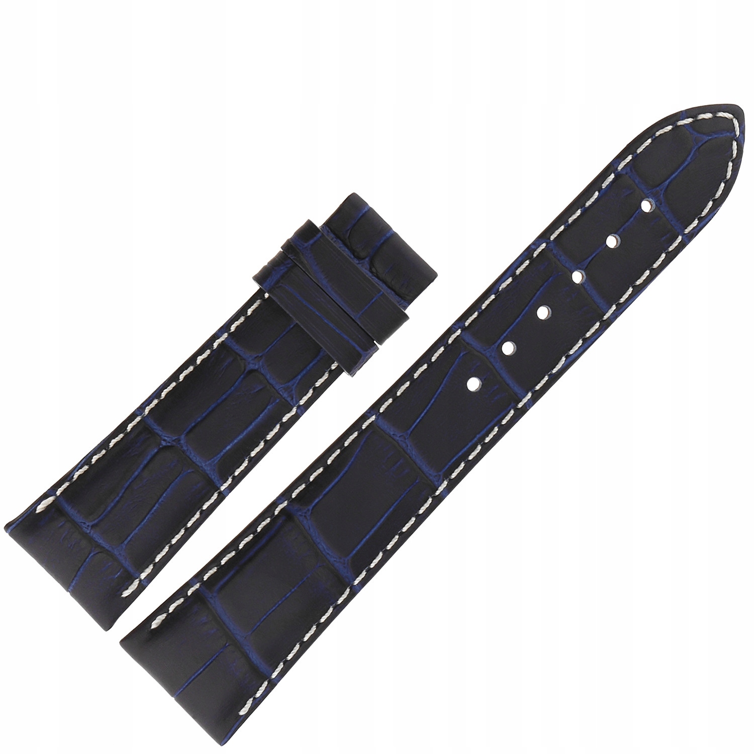 Pásek Douglas Day Date (V.3.20) 22/18 mm modrý s bílým p. bez kl.