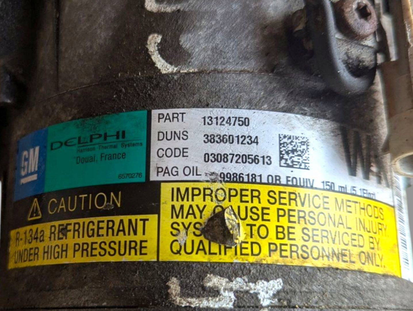 kompresor klimatizaci Opel Astra H facelift 2007 13124750