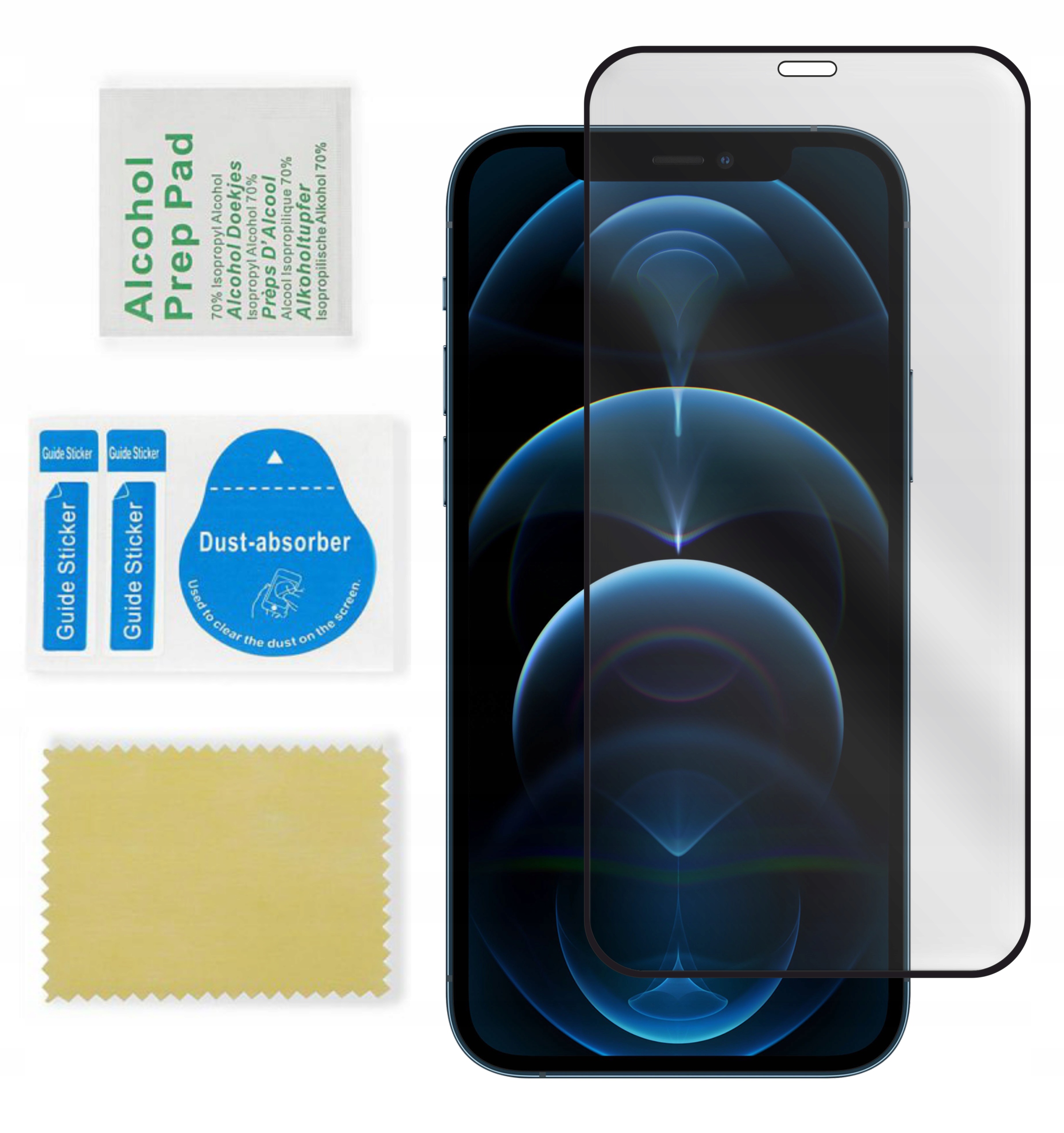 

Szkło 5D Na Cały Ekran Do Iphone 12/ 12 Pro Black
