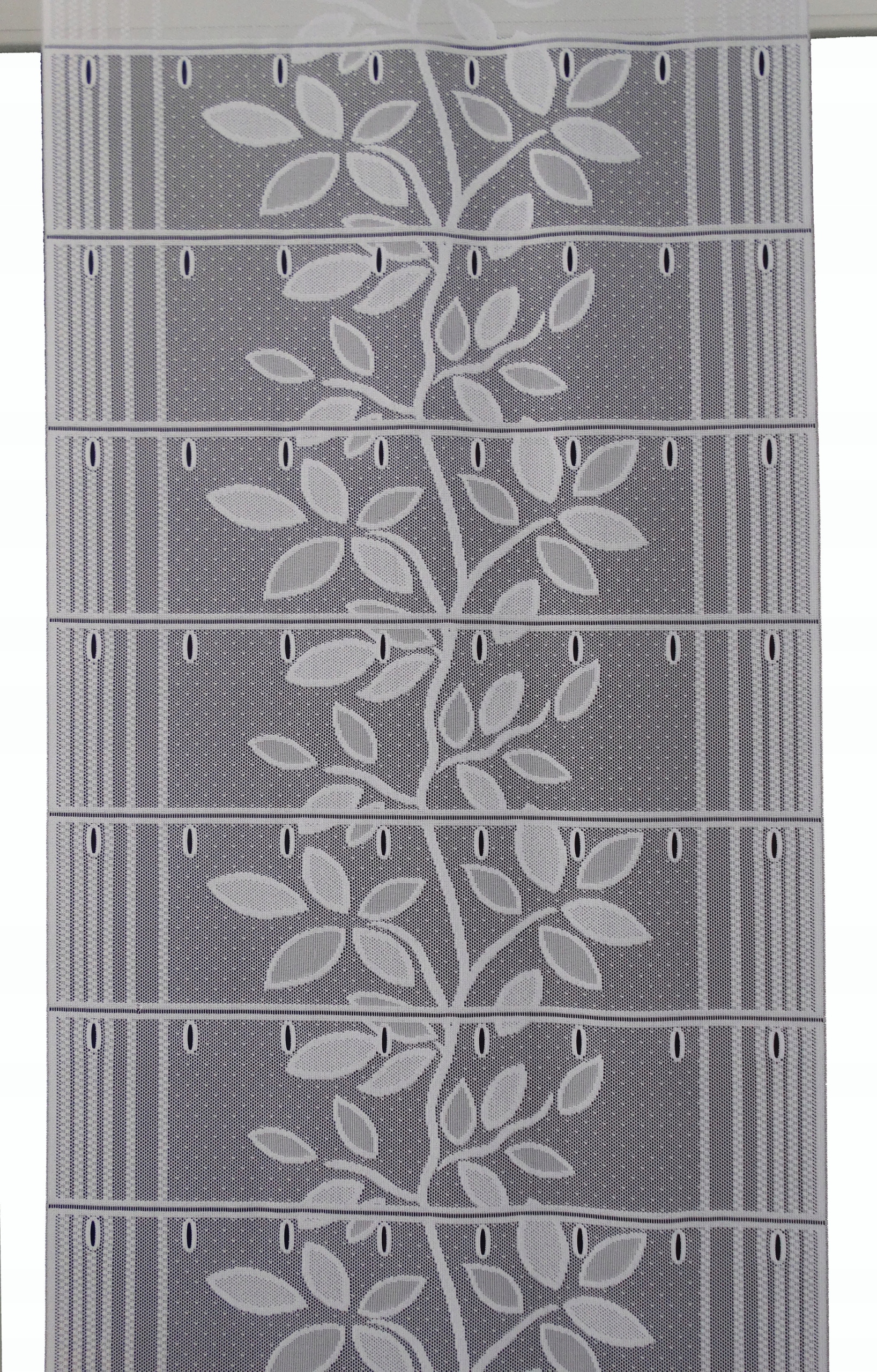 

Mg Panel żakard Listki 1 Biały szer 60cm polski