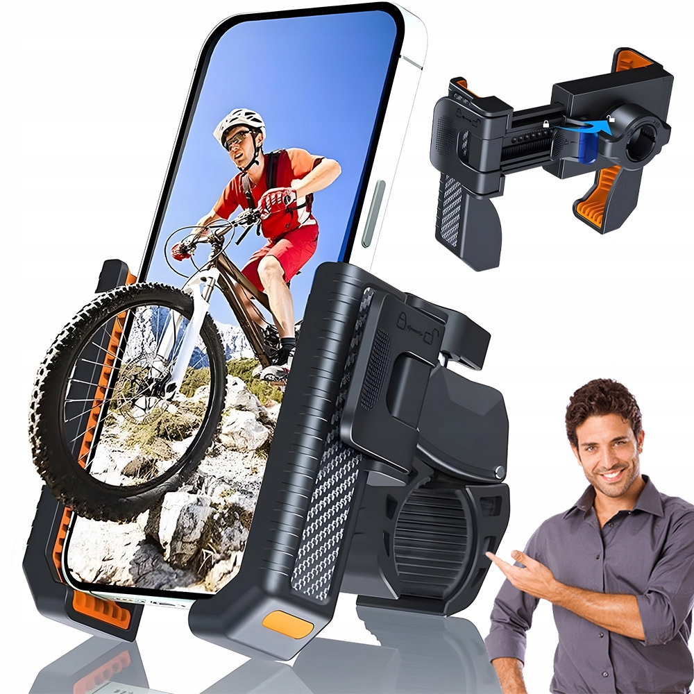 Uniwersalny Uchwyt Na Telefon Do Hulajnogi I Roweru Obracany 360