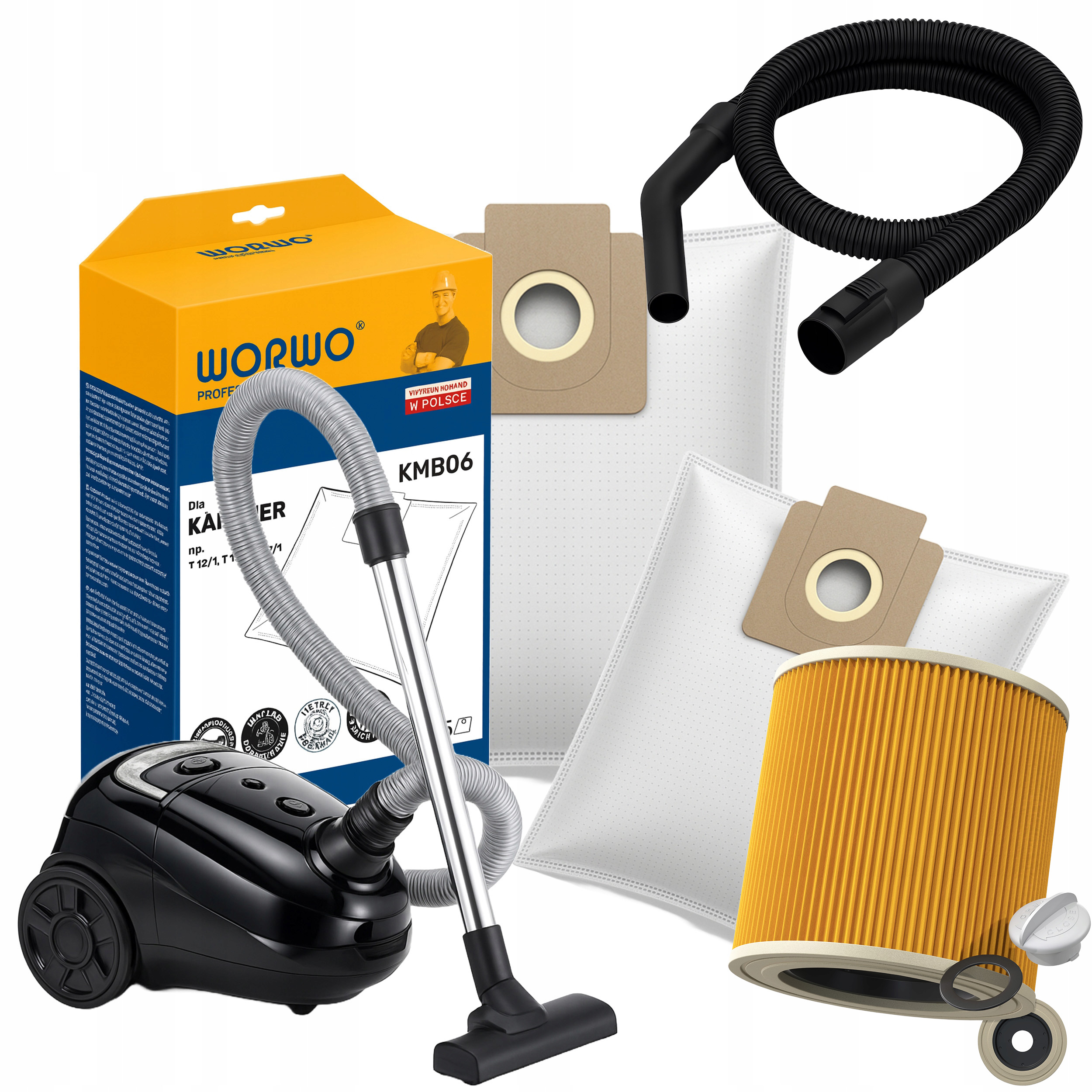 Sada Karcher Wd/se Servis 5 Ks sáčků filtr Sací Hadice pro vysavač