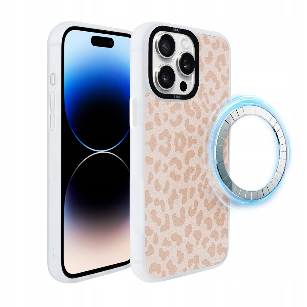 Pouzdro pro iPhone 14 Pro Ibizu DropGuard Matt s MagSafe, jemná panterka