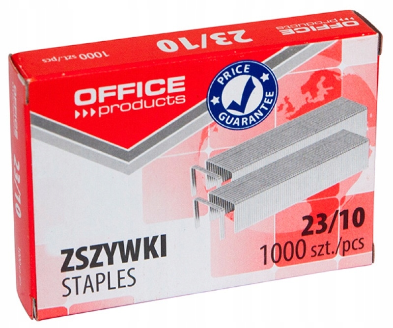 

Zszywki Office Products 23/10 1000szt ocynkowane