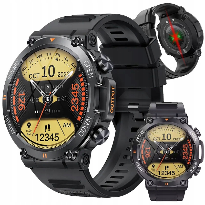 Hodinky Chytré Hodinky Pánské Voděodolné S Voláním Menu V Pl Sport Gps Smart Watch