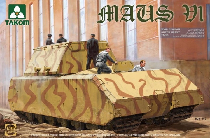 Německý supertěžký tank Maus V1 1:35 Takom 2049
