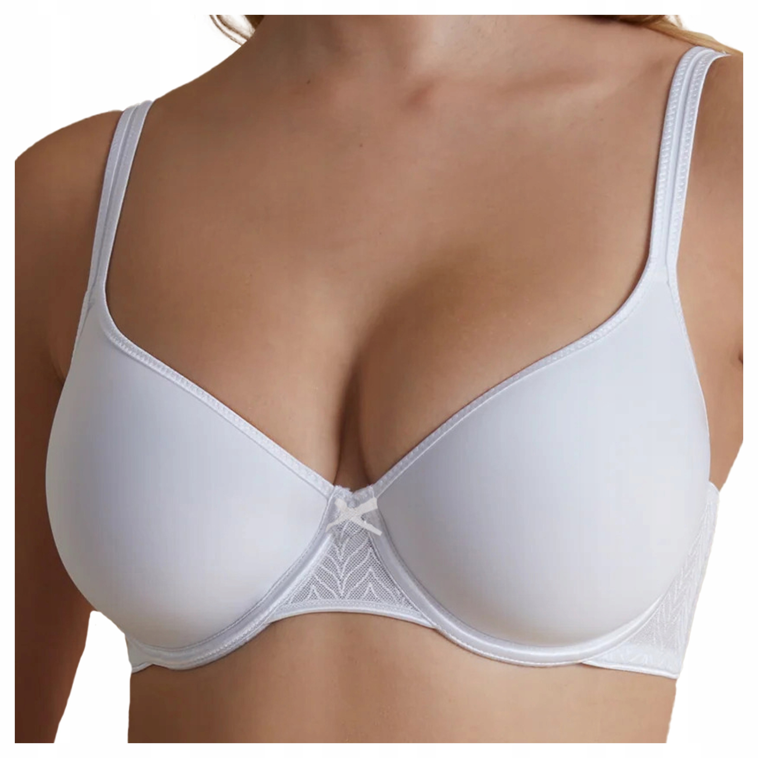 Lehká podprsenka s kosticemi, jemně vyztužená Fabiola, bílá, 85D