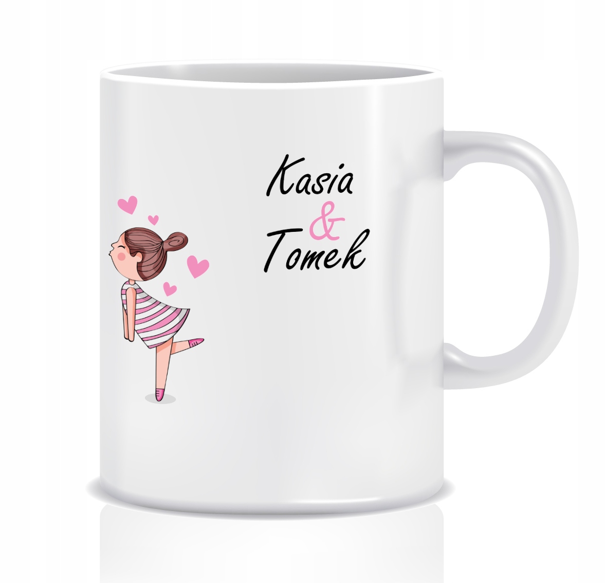 Kubek Prezent Dla zakochanych (imiona &)