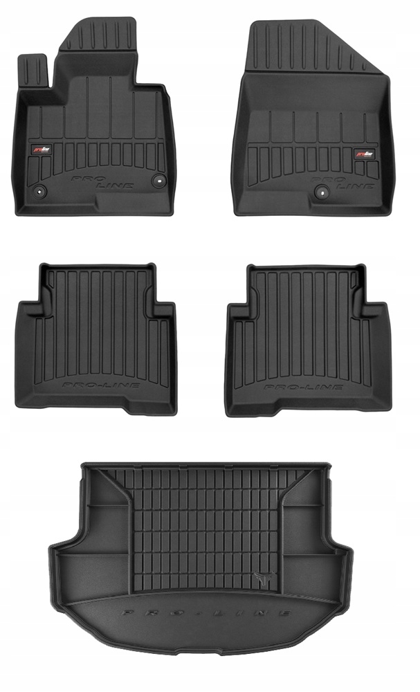 Set 3D gumové rohože Hyundai Santa Fe 3 2012-2018 5os