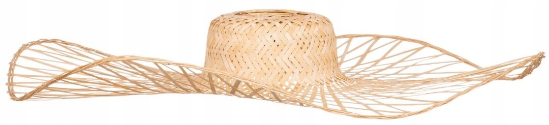 Klobouk Boho bambusový velký 73 cm přírodní TH32
