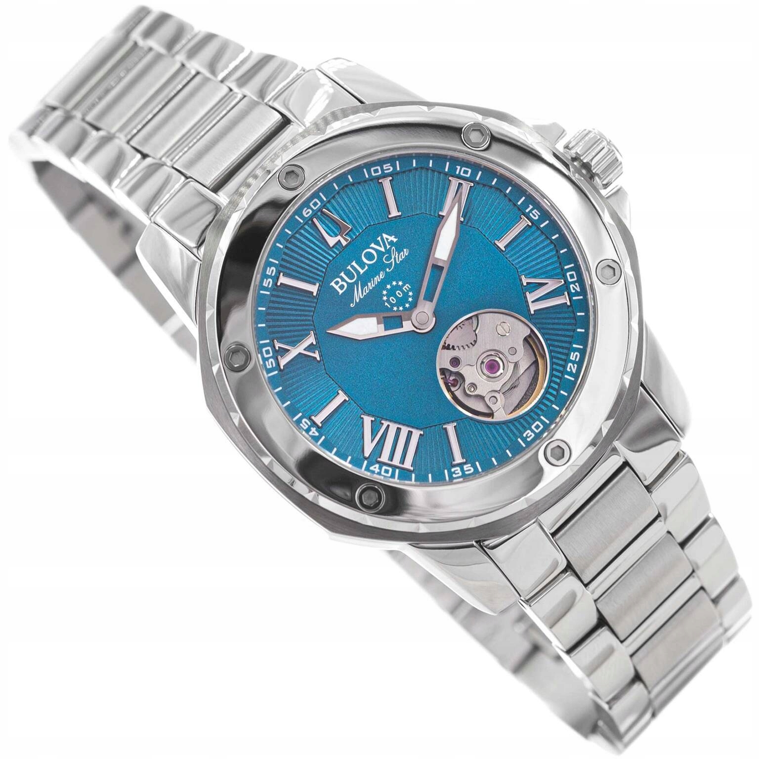 Dámské Hodinky Bulova 98L317 Marine Star Stříbrné Na Náramku Neobrtie