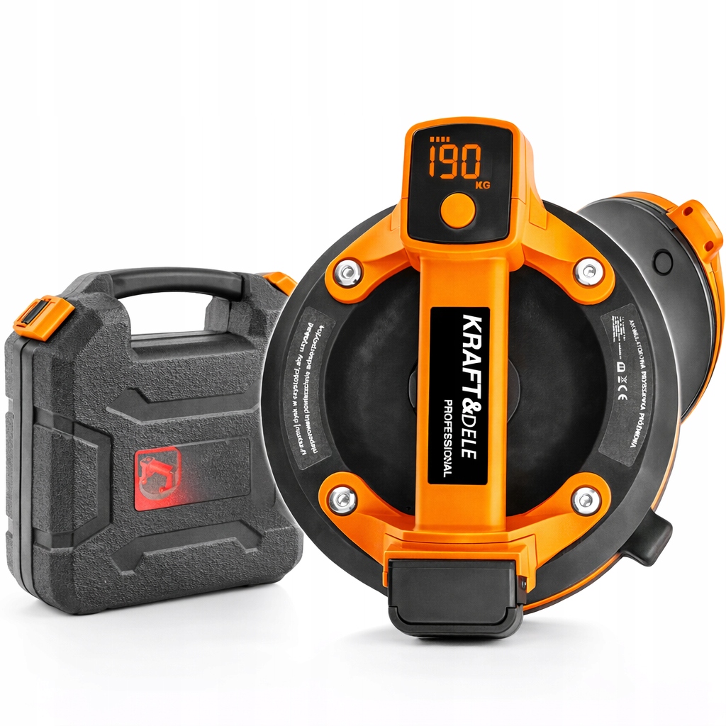 Przyssawka Automatyczna Do Glazury Płytek Szyb Manometr 200mm Akumulatorowa