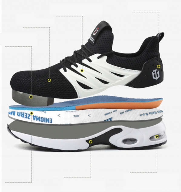 DAMSKIE BUTY ROBOCZE Z PODNOSKIEM BHP SNEAKERSY Rozmiar 39