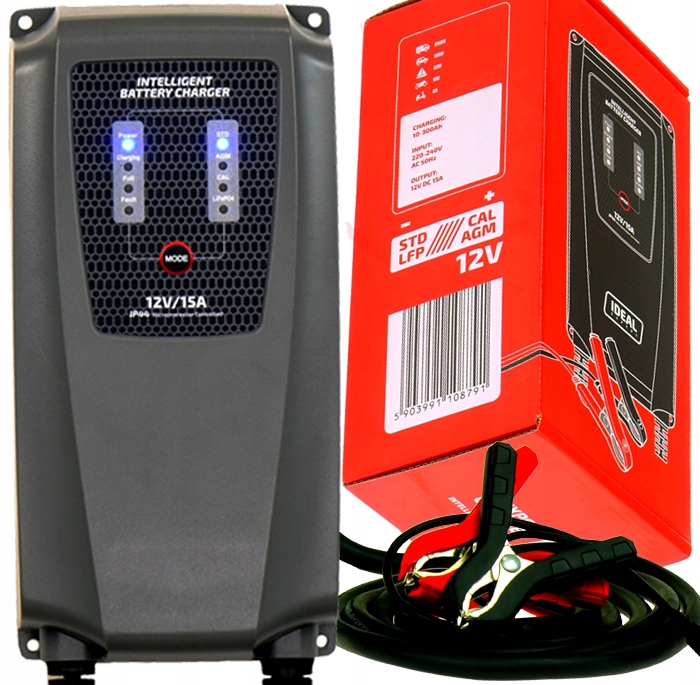 Usměrňovač Baterií Nabíječka Ideal Expert Charger 15 12V 15A 230V