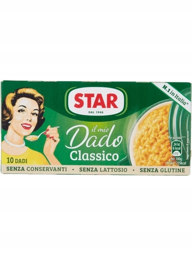 7x Vývarové kostky Dado per Brodo Classico 10x10g Star