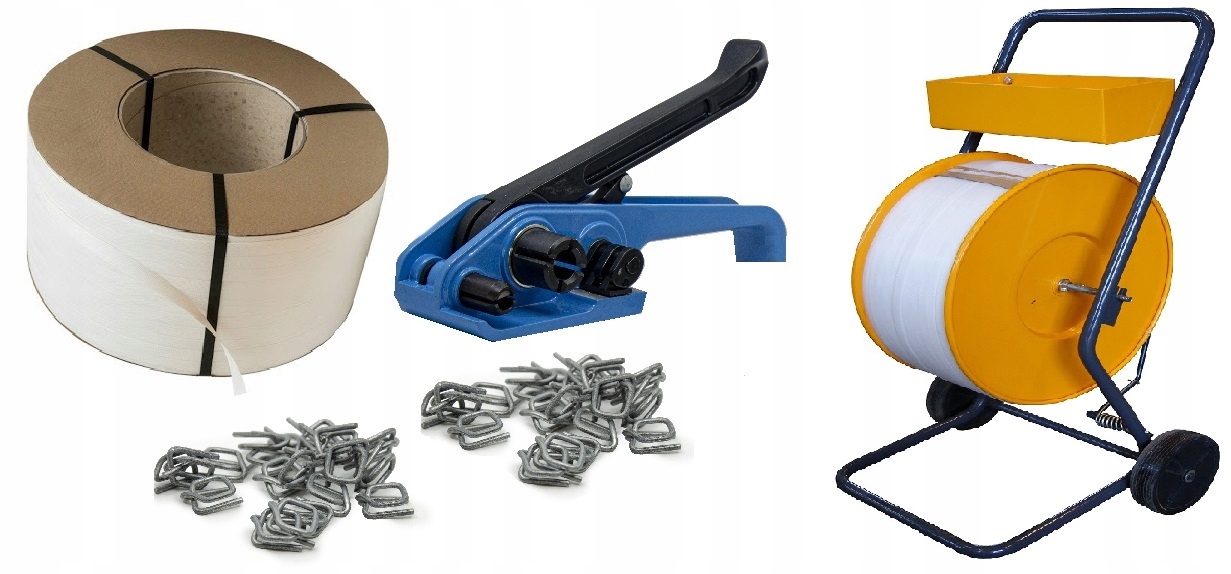 12mm/1000m TASMA PP WÓZEK BANDOWNICA ZAPINKI BANDA