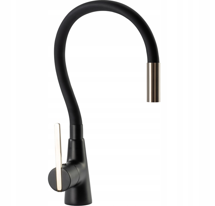 Kuchynská Batéria S Flexibilnou Husím Krkom Rea Icon Čierna Flexi