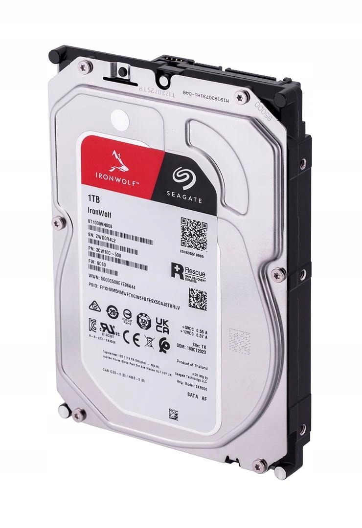 Dysk twardy Hdd Seagate IronWolf 1TB 3,5'' Sata ST1000VN008