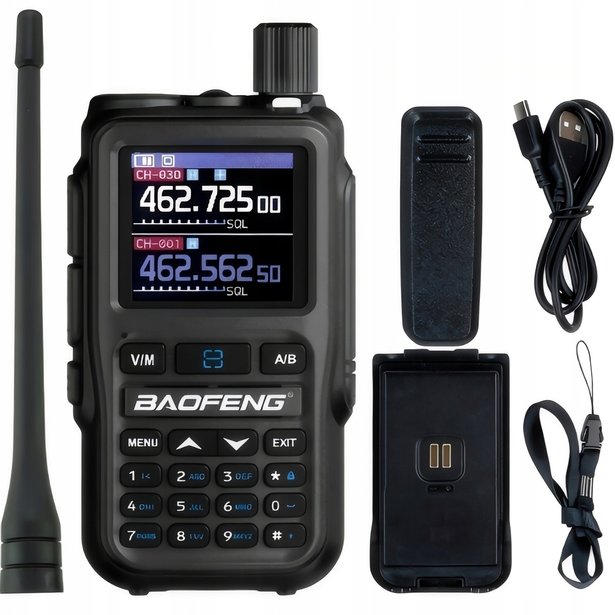 Baofeng UV-5R Eu Mini Radiostanice Vhf Uhf Poslech Leteckého Pásma Am Fm