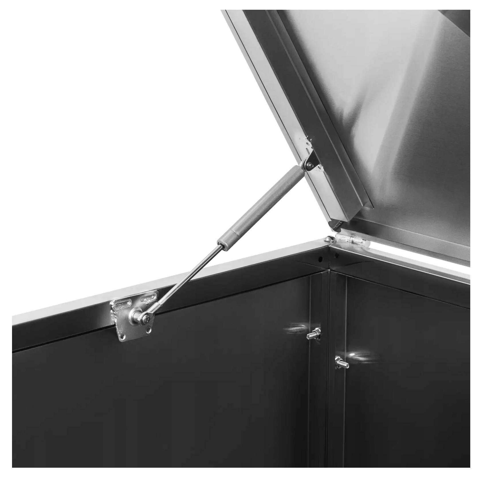 Osłona na kosz na śmieci 240L stal nierd 118cm Uniprodo UNI_WBC_09 10250939