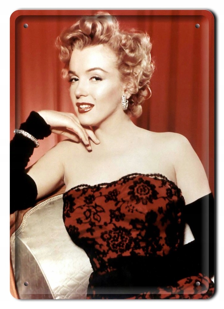 Marilyn Monroe Plakat Metalowy Szyld Retro #11506