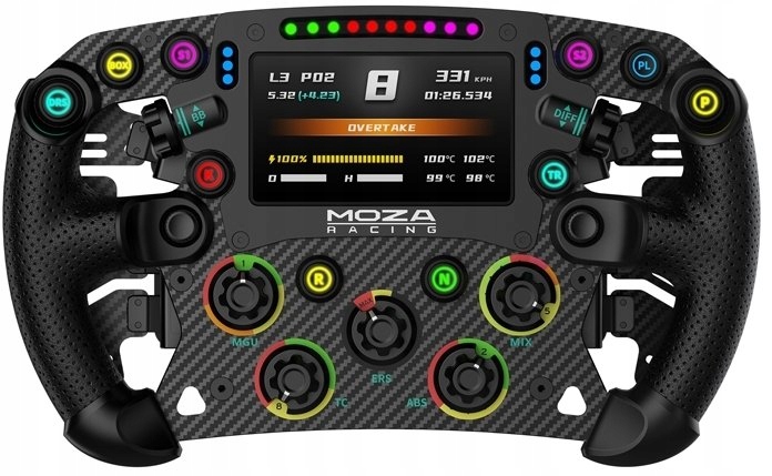 MOZA Racing FSR V2 RS068 kierownica 280mm LCD karbon PC