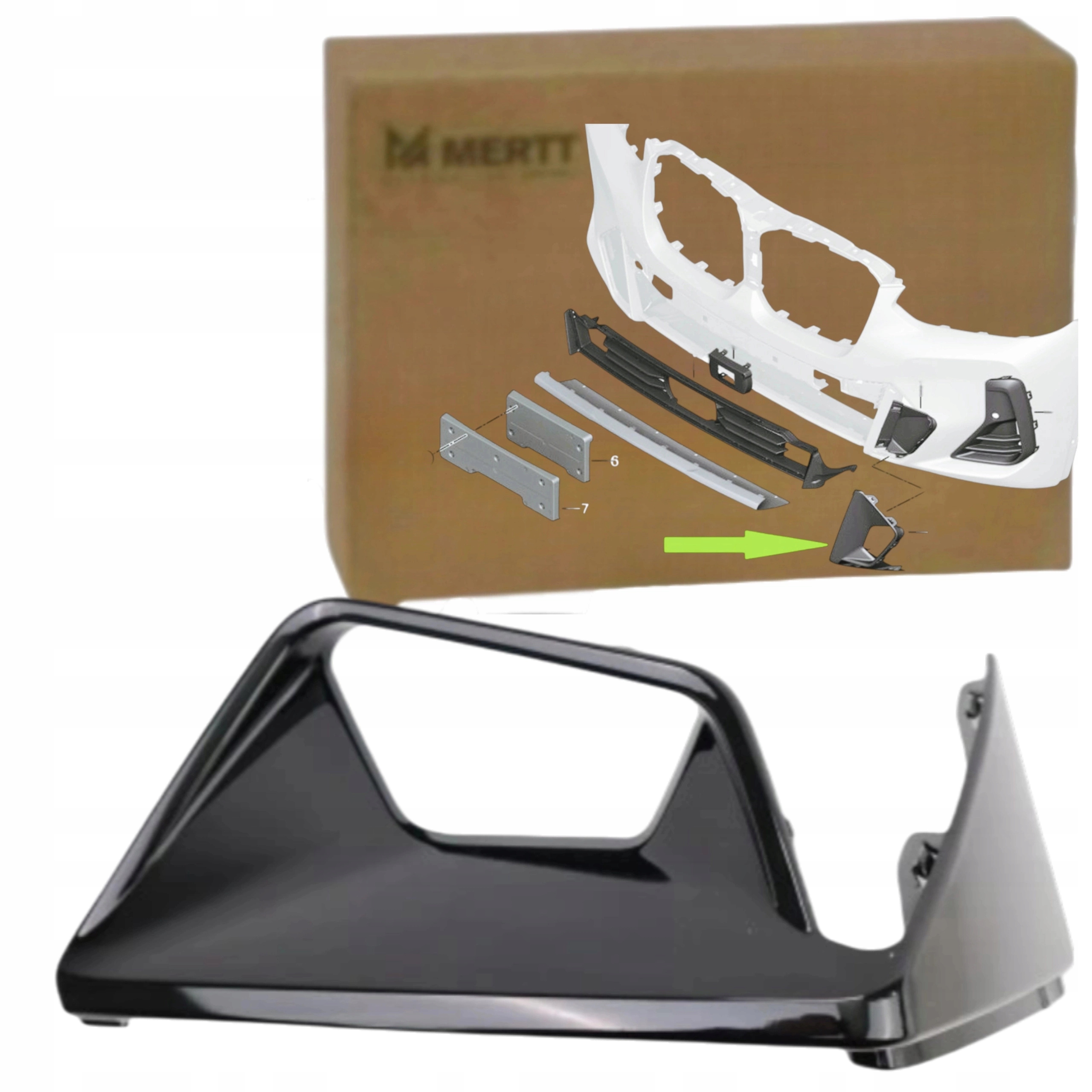 Mřížka Nárazníku Krytka Předního Vstupu 8081213 Levá Bmw X3 G01 M Paket Lift