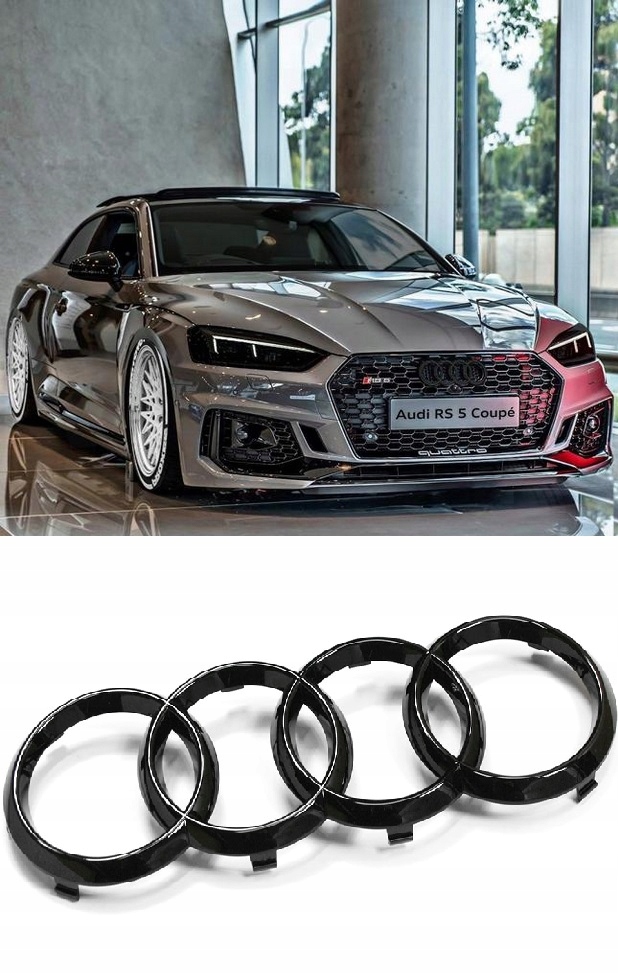 AUDI емблема кільця гриль чорний A3 A4 A5 A6 A7