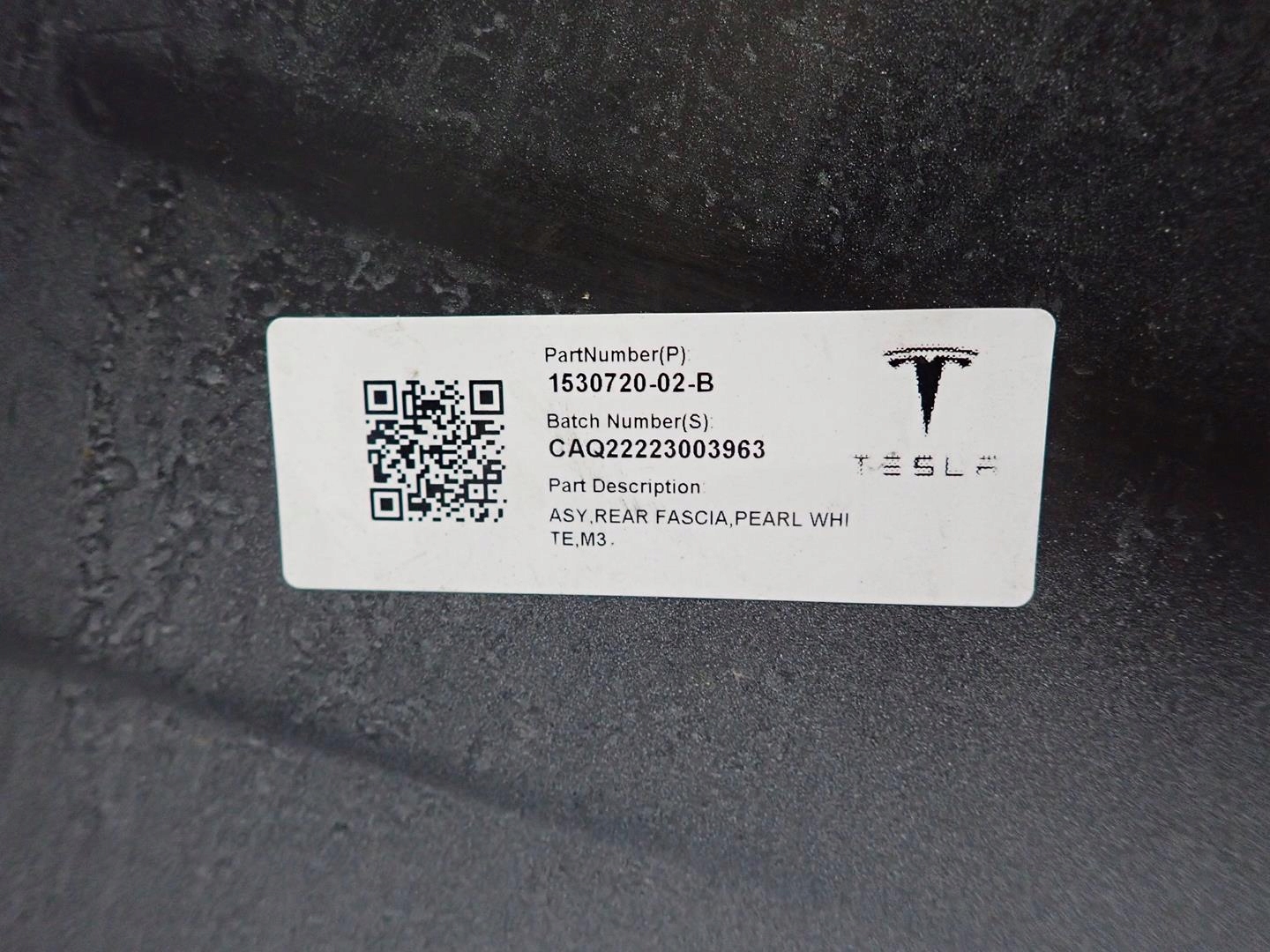 STOSSSTANGE HECK HINTEN TESLA 3 2017