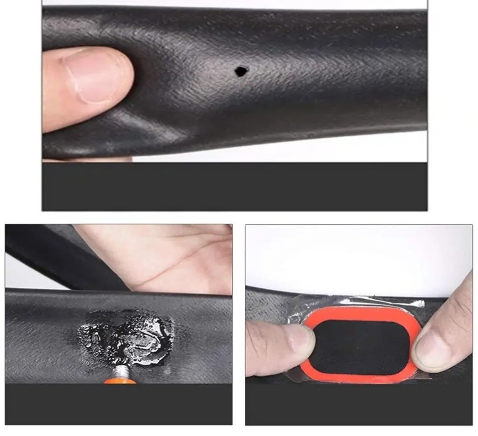 ZESTAW NAPRAWCZY ROWERU DĘTEK KÓŁ ŁATKI KLUCZE Model SOKXJ3670