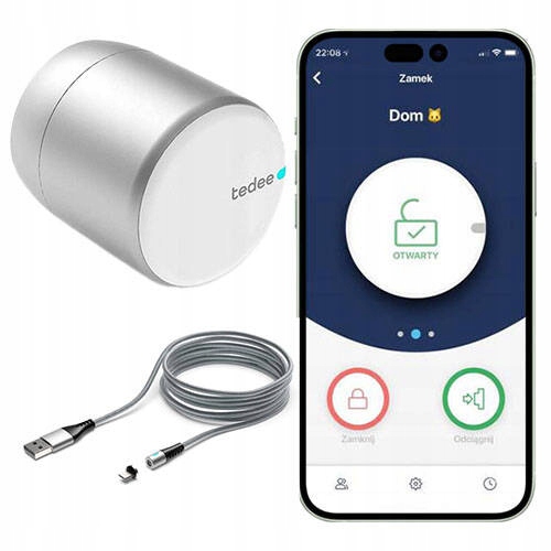 Tedee Pro strieborný Inteligentný zámok ovládaný z telefónu Gerda