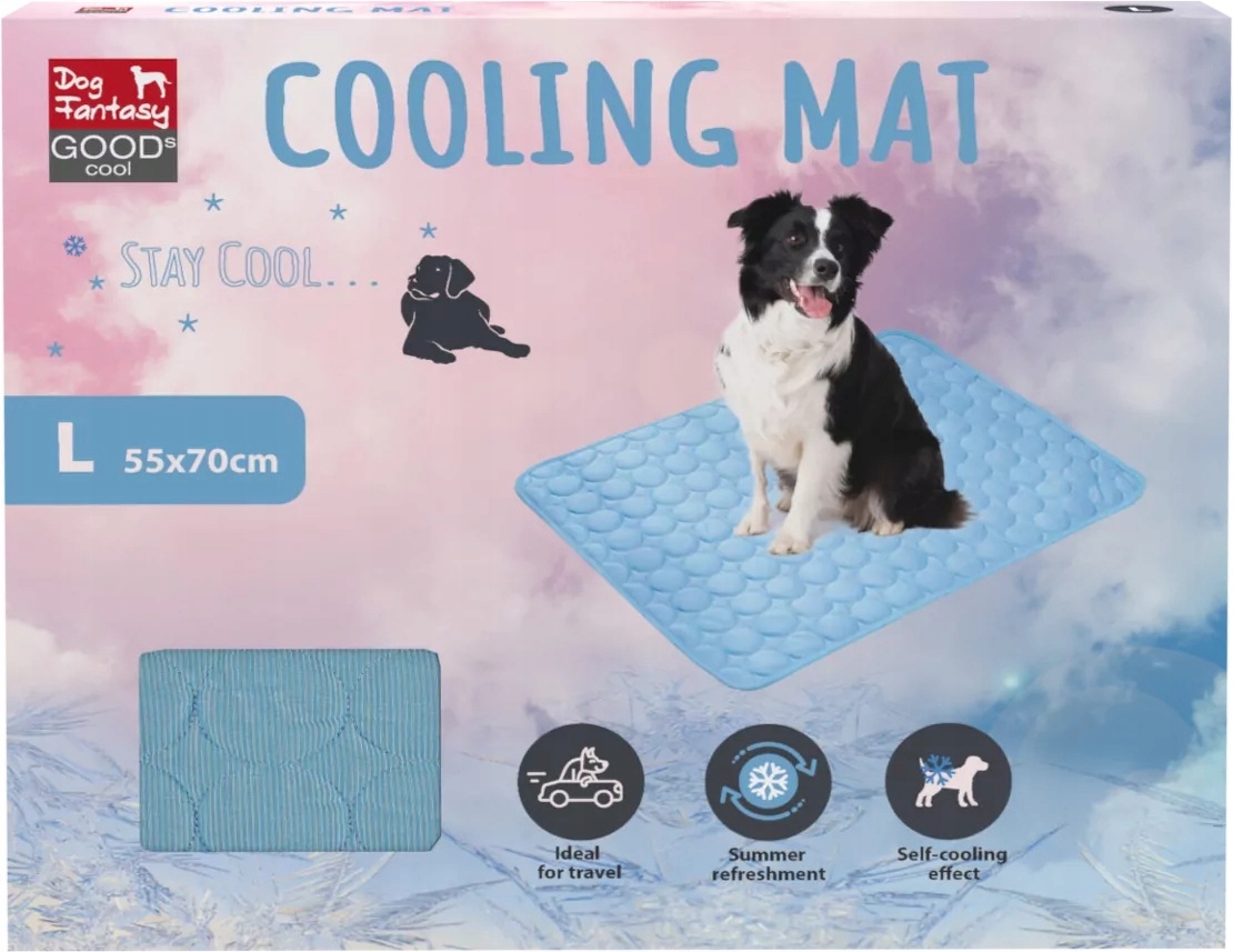 Levně Dog Fantasy podložka pro psa modrá 100 cm x 70 cm