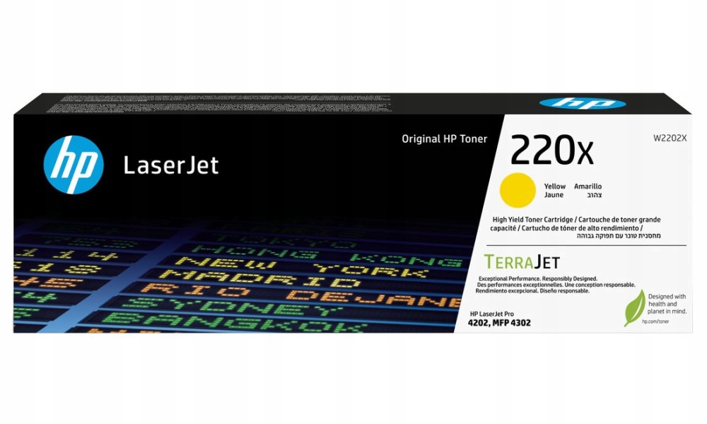 Hp toner 220X (žlutý, 5500str.) pro LaserJet Pro 4202dn, 4202dw, Mfp 4302dw