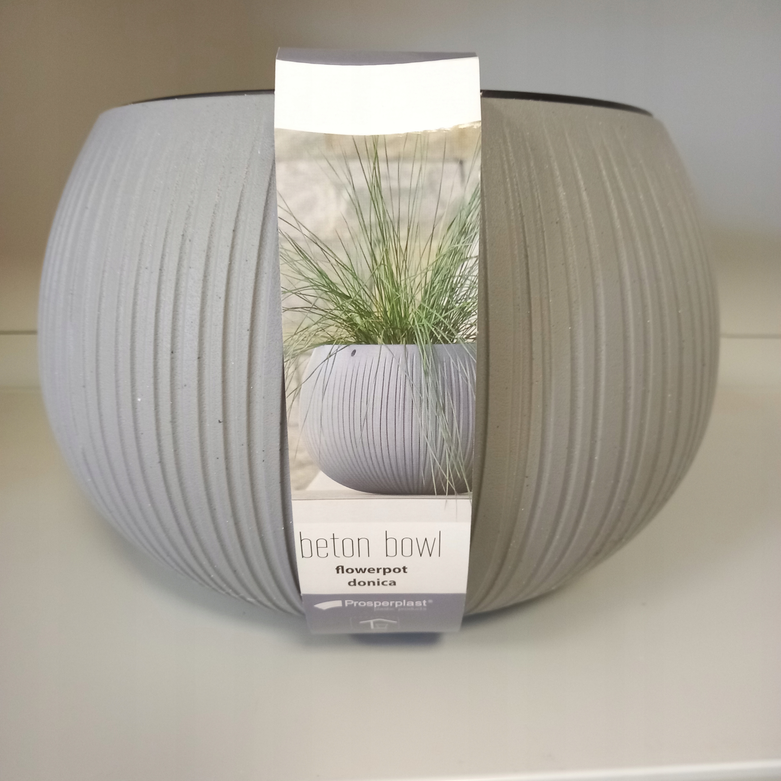 Doniczka kula Beton Bowl DKB290 z wkładem | Beton — 18