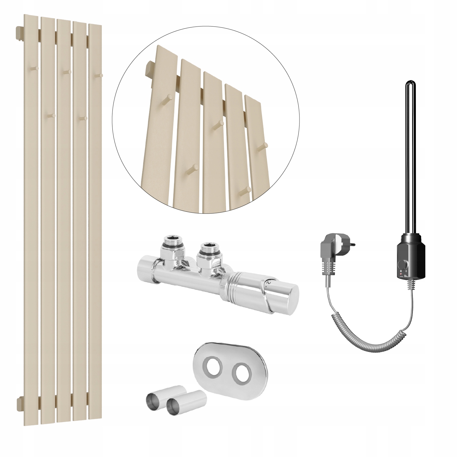 Set Vodovodní a elektrický ohřívač Bellohook 140x38 Quartz 1