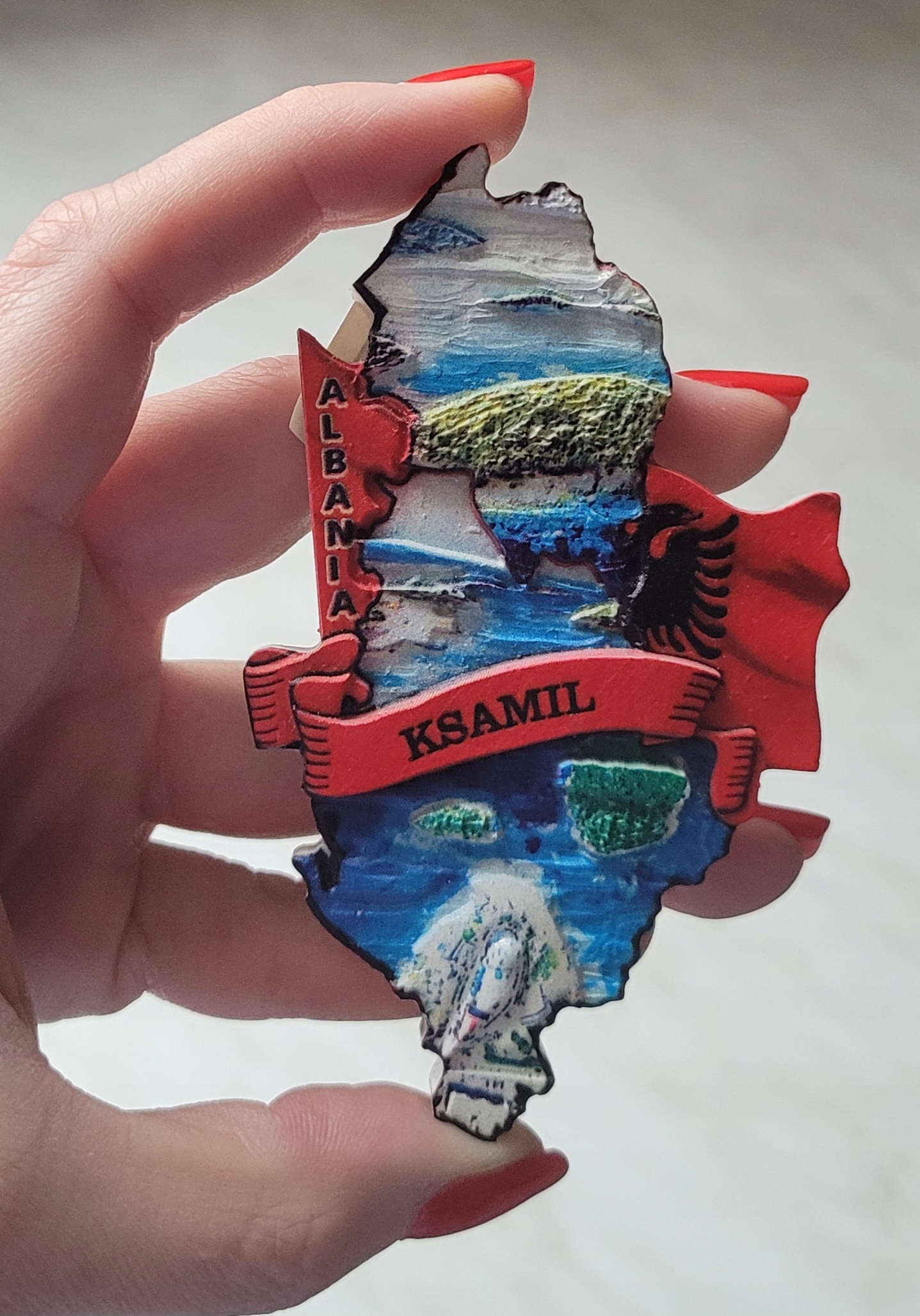 ALBANIA / KSAMIL - magnes na lodówkę